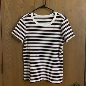 Old Navy Large Red, White, & Blue Stripes T-Shirt